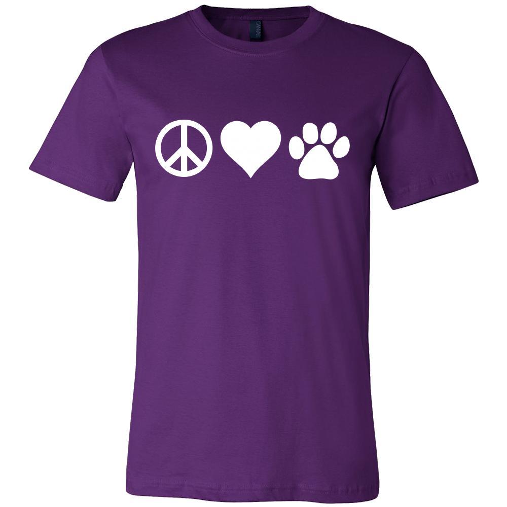 Veterinary Shirt - Peace, love, paws - Profession Gift-T-shirt-Teelime | shirts-hoodies-mugs