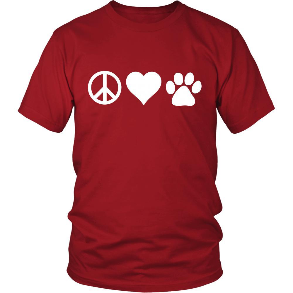 Veterinary Shirt - Peace, love, paws - Profession Gift-T-shirt-Teelime | shirts-hoodies-mugs