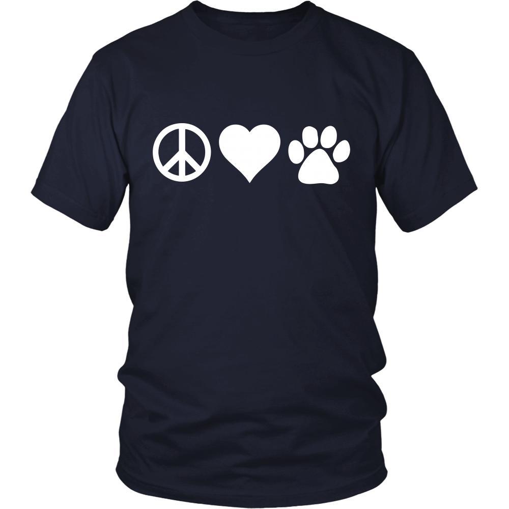 Veterinary Shirt - Peace, love, paws - Profession Gift-T-shirt-Teelime | shirts-hoodies-mugs