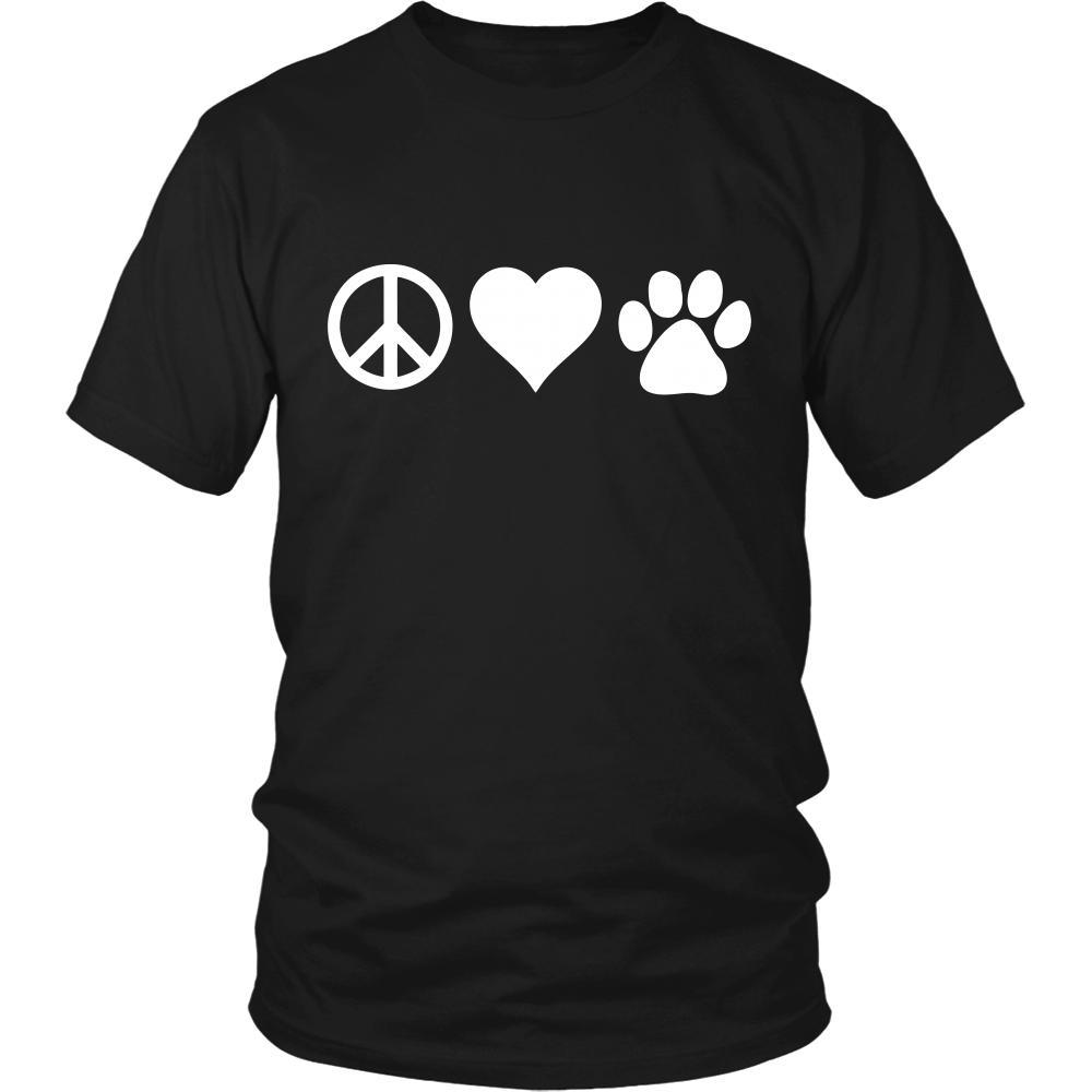 Veterinary Shirt - Peace, love, paws - Profession Gift-T-shirt-Teelime | shirts-hoodies-mugs