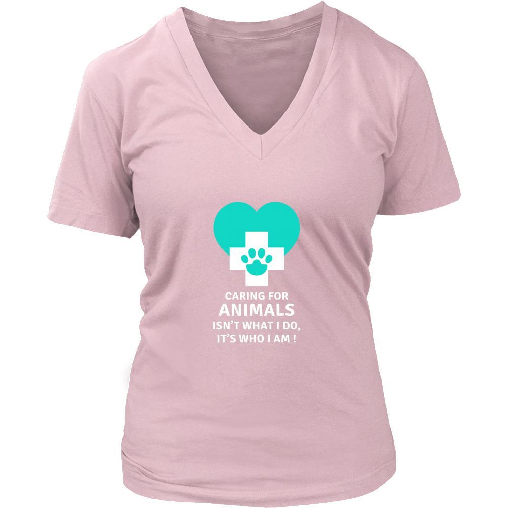 Veterinary T Shirt - Caring for animals isn't what I do, Its who I am!-T-shirt-Teelime | shirts-hoodies-mugs