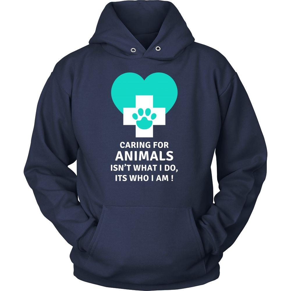 Veterinary T Shirt - Caring for animals isn't what I do, Its who I am!-T-shirt-Teelime | shirts-hoodies-mugs