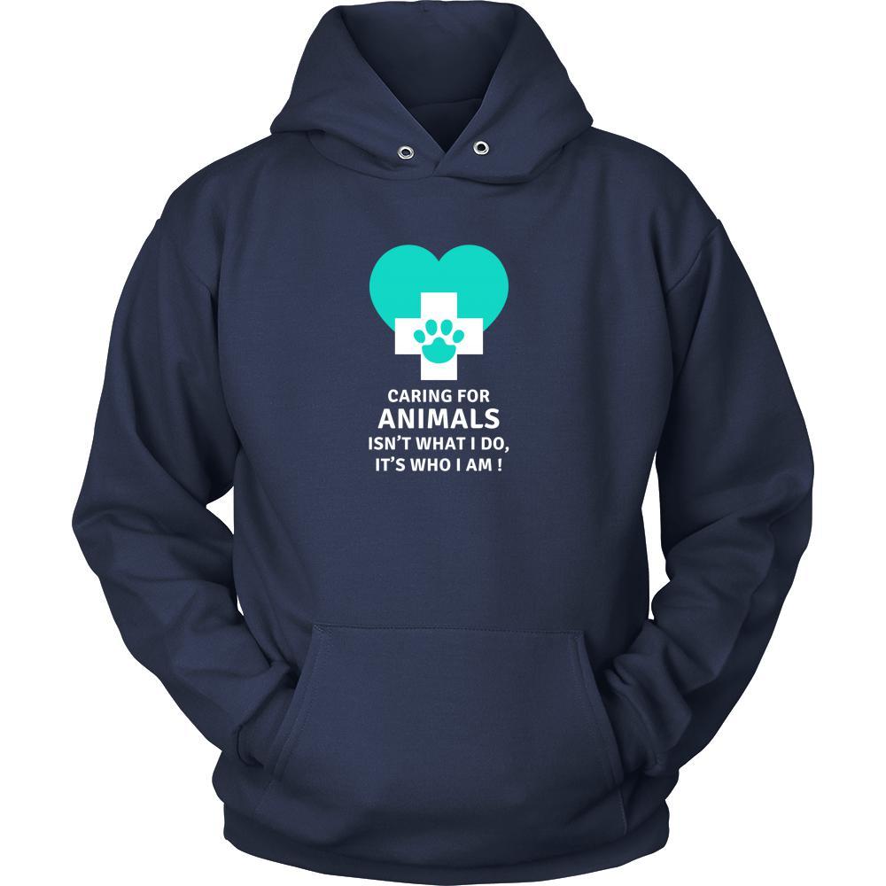 Veterinary T Shirt - Caring for animals isn't what I do, Its who I am!-T-shirt-Teelime | shirts-hoodies-mugs