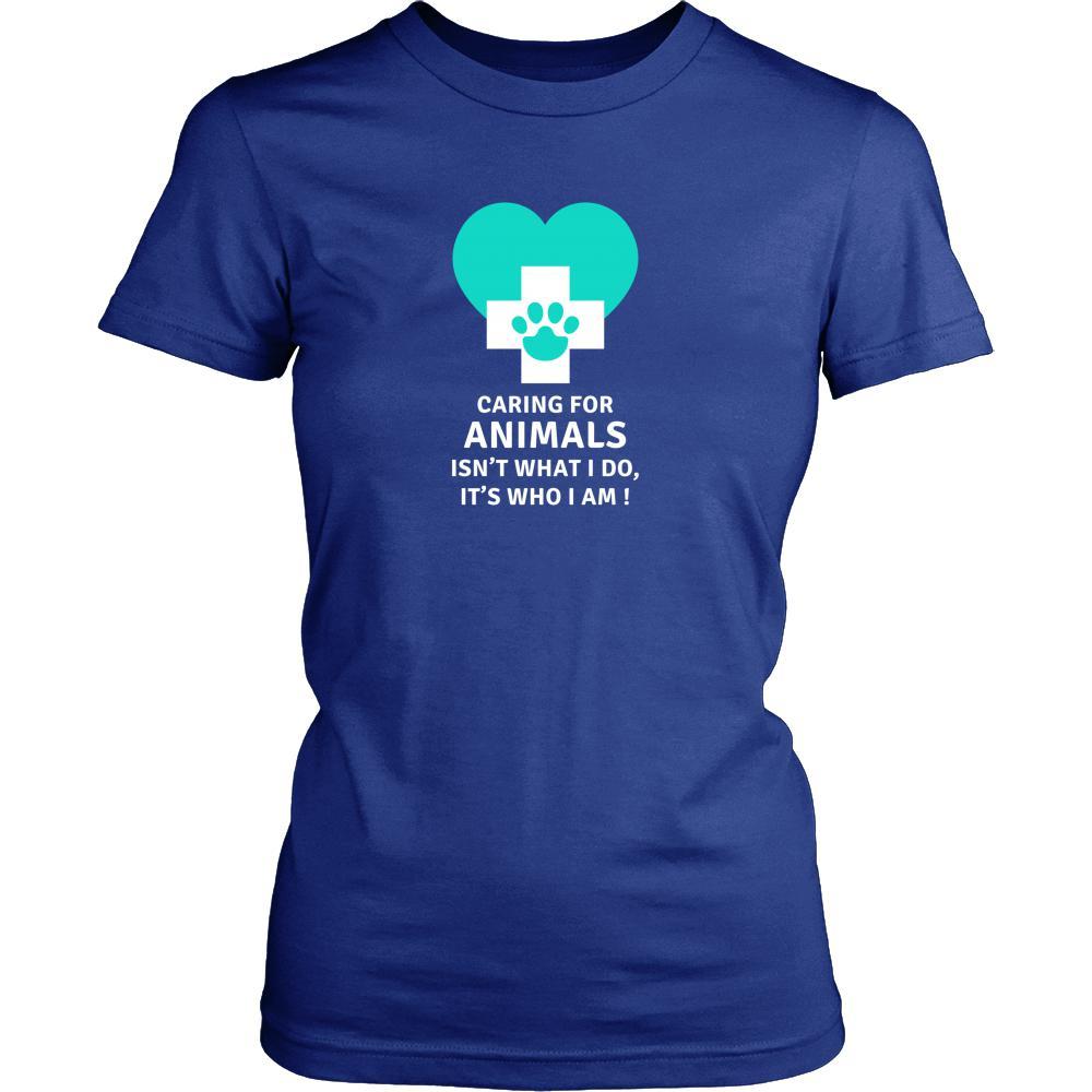 Veterinary T Shirt - Caring for animals isn't what I do, Its who I am!-T-shirt-Teelime | shirts-hoodies-mugs