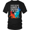 Veterinary T Shirt - Every patient leaves a footprint on my heart-T-shirt-Teelime | shirts-hoodies-mugs