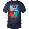 Veterinary T Shirt - Every patient leaves a footprint on my heart-T-shirt-Teelime | shirts-hoodies-mugs