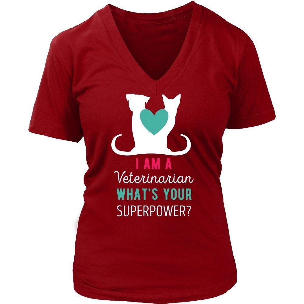 Veterinary T Shirt - I am a Veterinarian What's your superpower?-T-shirt-Teelime | shirts-hoodies-mugs