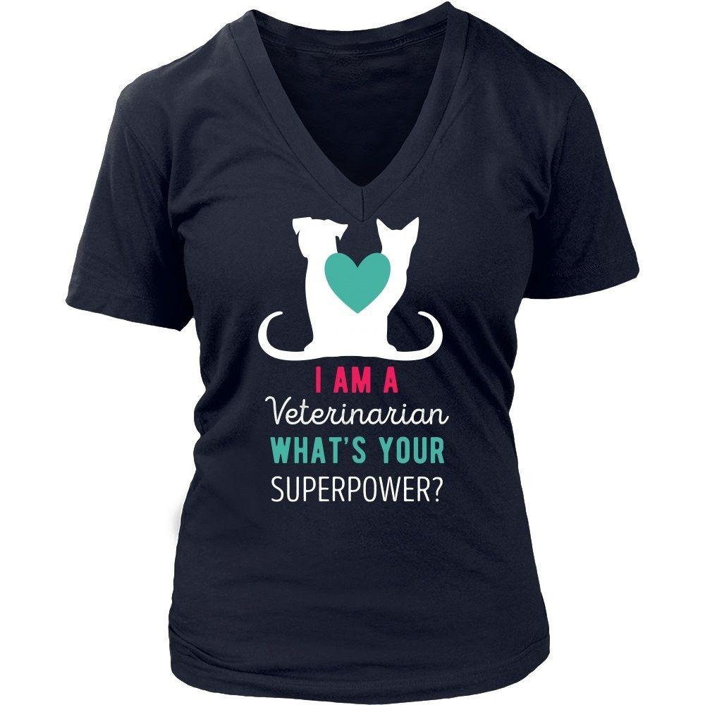 Veterinary T Shirt - I am a Veterinarian What's your superpower?-T-shirt-Teelime | shirts-hoodies-mugs