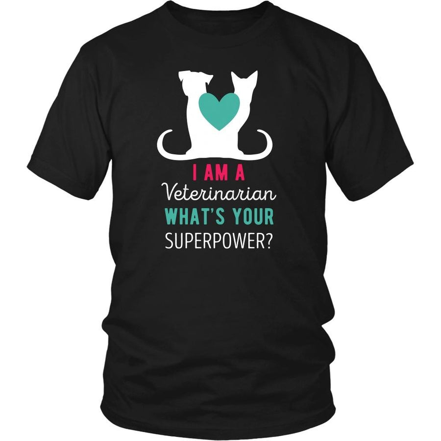 Veterinary T Shirt - I am a Veterinarian What's your superpower?-T-shirt-Teelime | shirts-hoodies-mugs