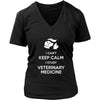 Veterinary T Shirt - I can't keep calm I study Veterinary Medicine-T-shirt-Teelime | shirts-hoodies-mugs