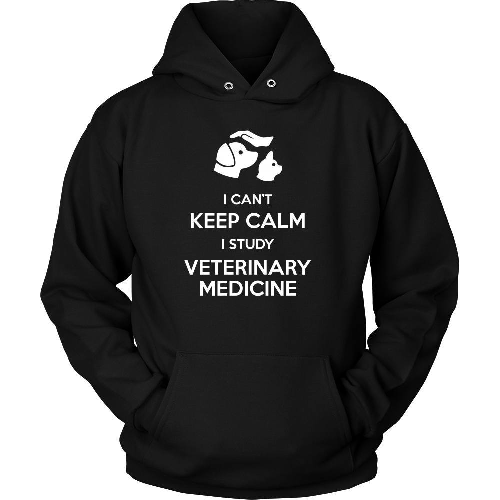 Veterinary T Shirt - I can't keep calm I study Veterinary Medicine-T-shirt-Teelime | shirts-hoodies-mugs