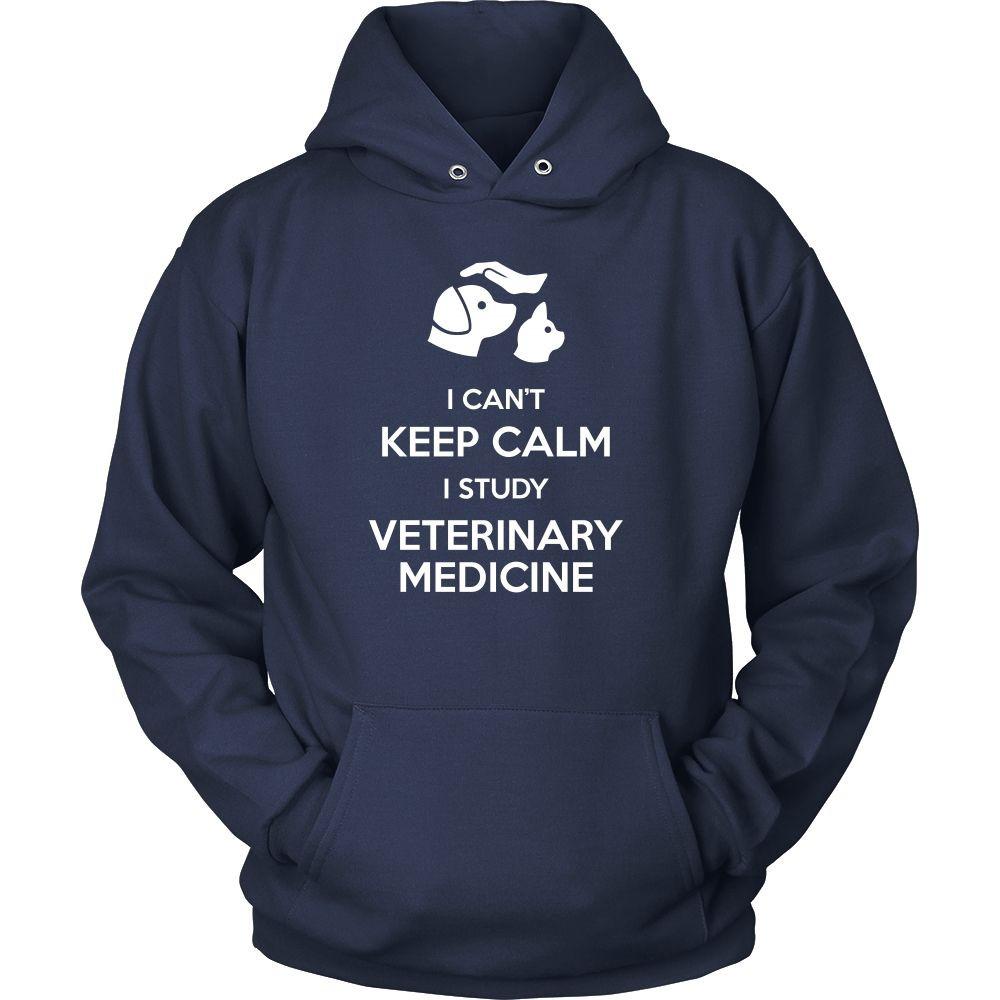 Veterinary T Shirt - I can't keep calm I study Veterinary Medicine-T-shirt-Teelime | shirts-hoodies-mugs