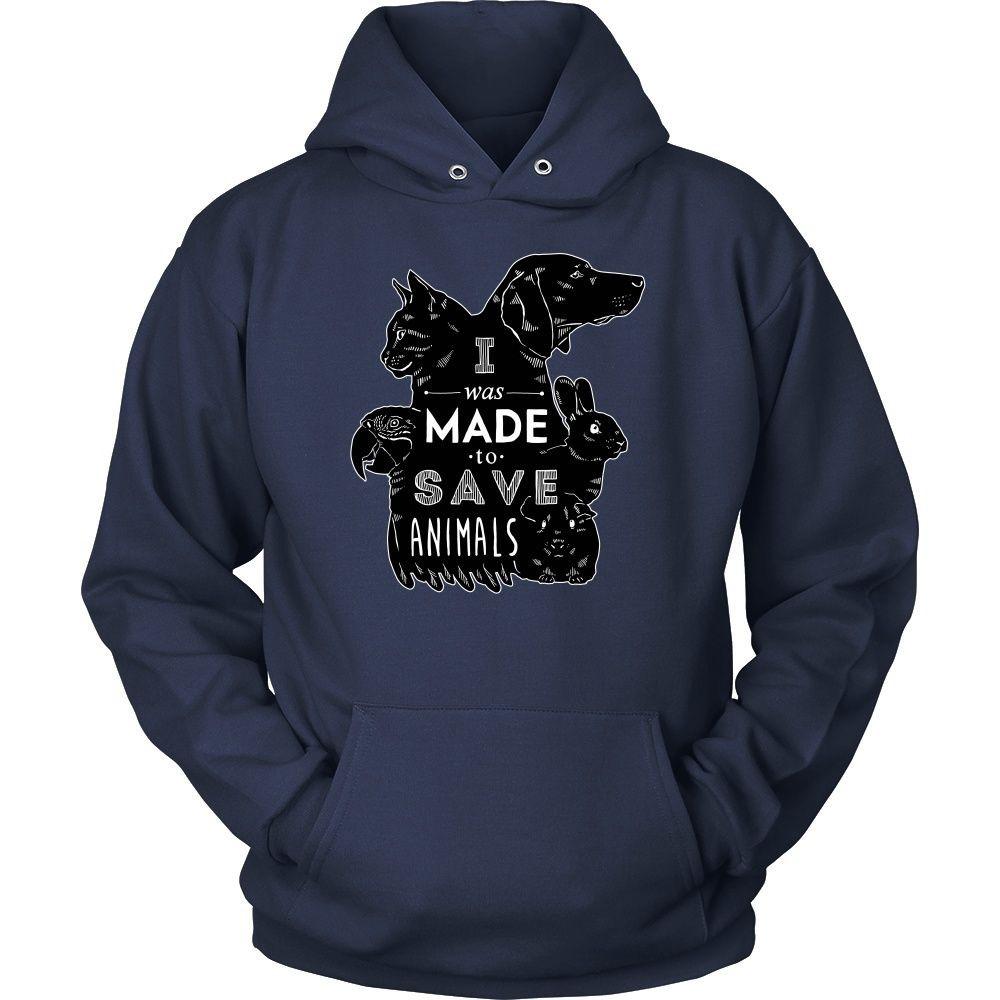 Veterinary T Shirt - I was made to save animals [black ver.]-T-shirt-Teelime | shirts-hoodies-mugs