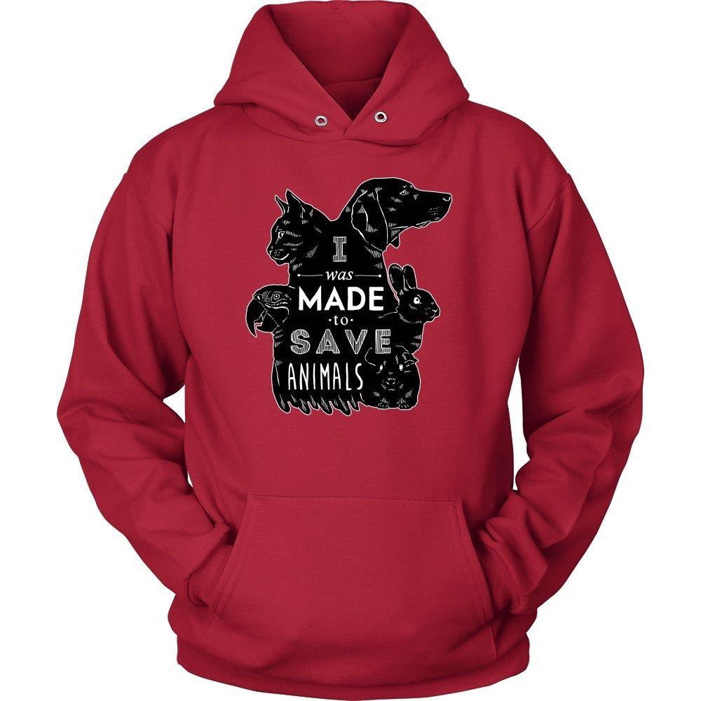 Veterinary T Shirt - I was made to save animals [black ver.]-T-shirt-Teelime | shirts-hoodies-mugs