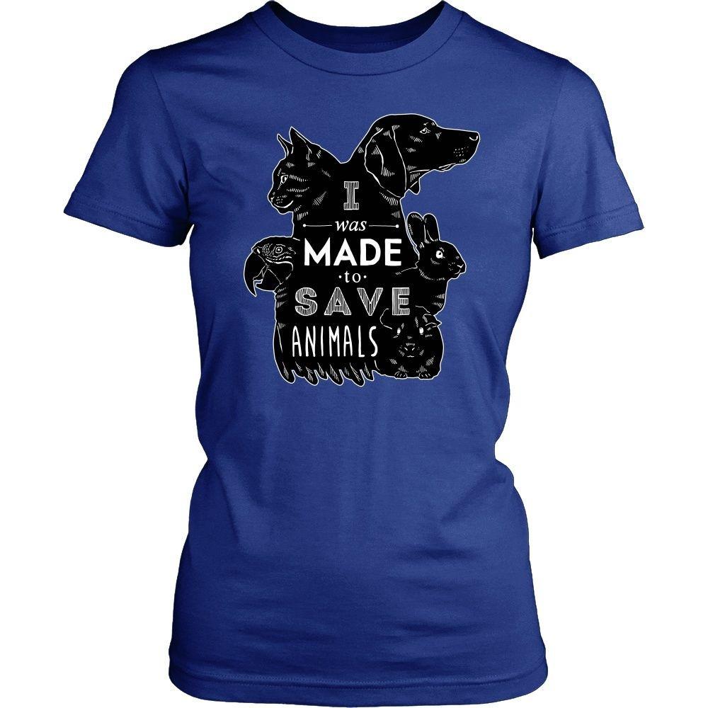 Veterinary T Shirt - I was made to save animals [black ver.]-T-shirt-Teelime | shirts-hoodies-mugs