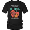 Veterinary T Shirt - Nurses care for one species Vet Techs care for them all-T-shirt-Teelime | shirts-hoodies-mugs