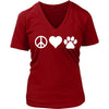 Veterinary T Shirt - Peace Love Paw-T-shirt-Teelime | shirts-hoodies-mugs