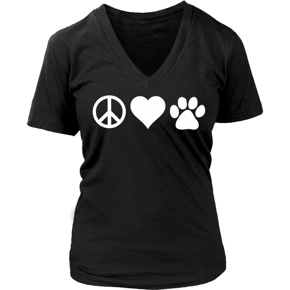 Veterinary T Shirt - Peace Love Paw-T-shirt-Teelime | shirts-hoodies-mugs