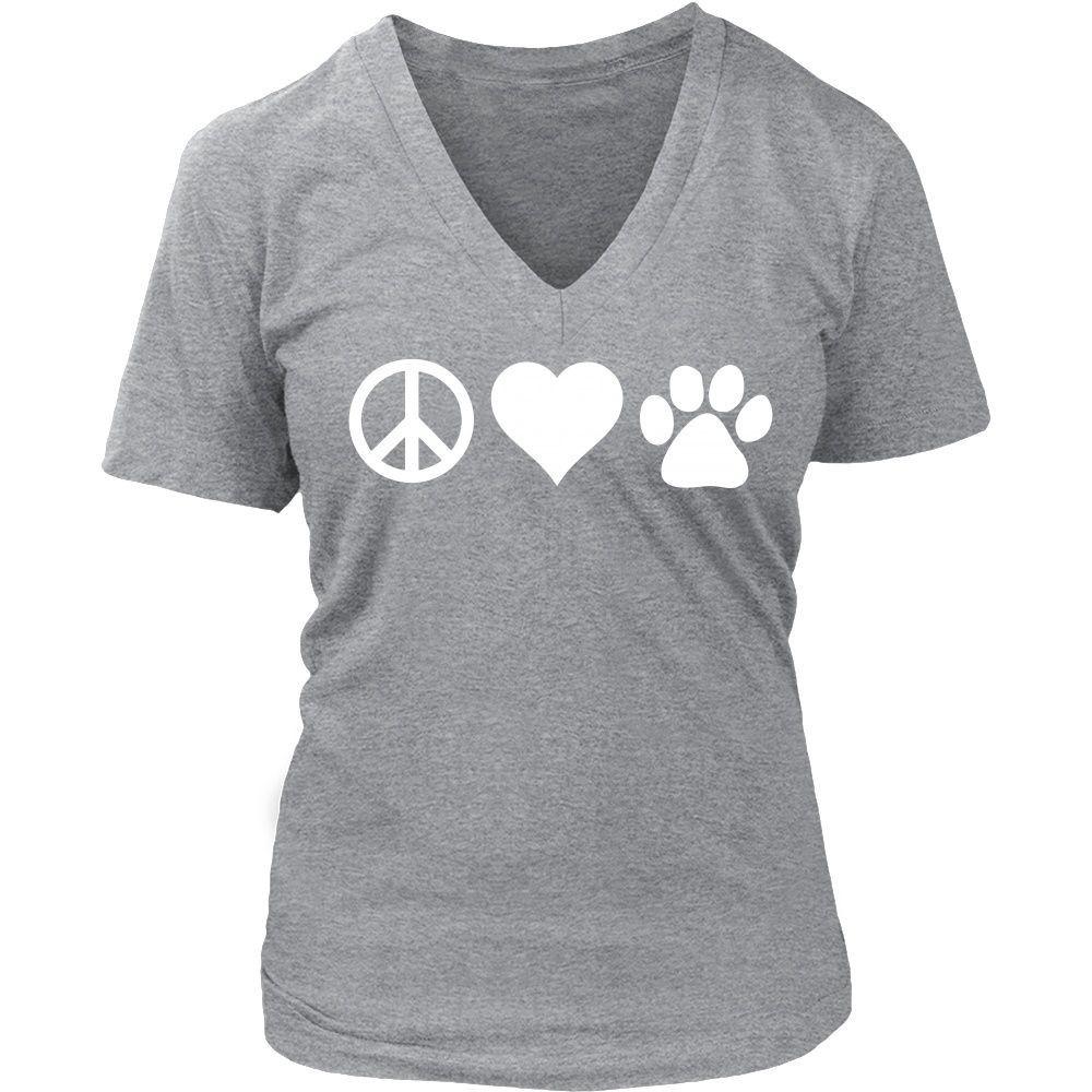Veterinary T Shirt - Peace Love Paw-T-shirt-Teelime | shirts-hoodies-mugs