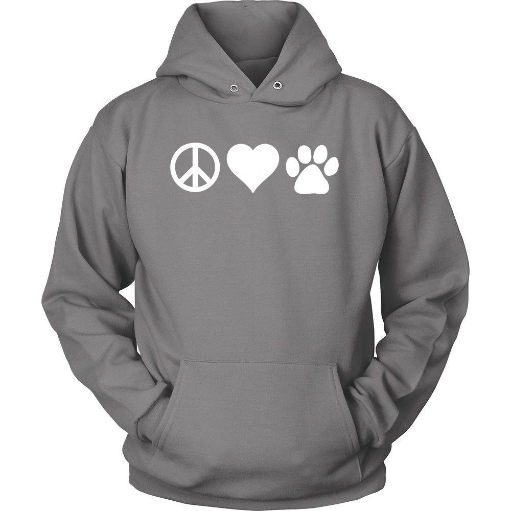 Veterinary T Shirt - Peace Love Paw-T-shirt-Teelime | shirts-hoodies-mugs