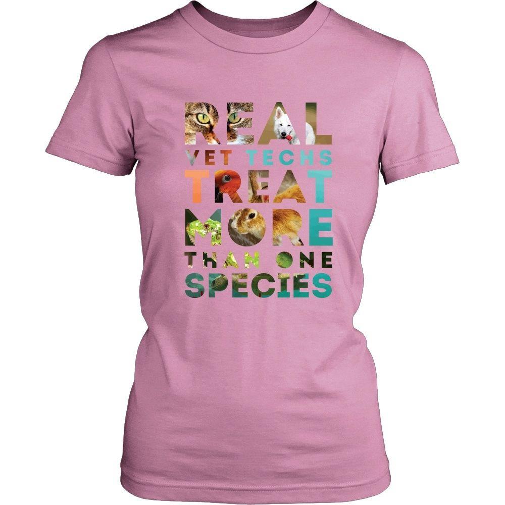 Veterinary T Shirt - Real Vet Techs treat more than one species-T-shirt-Teelime | shirts-hoodies-mugs