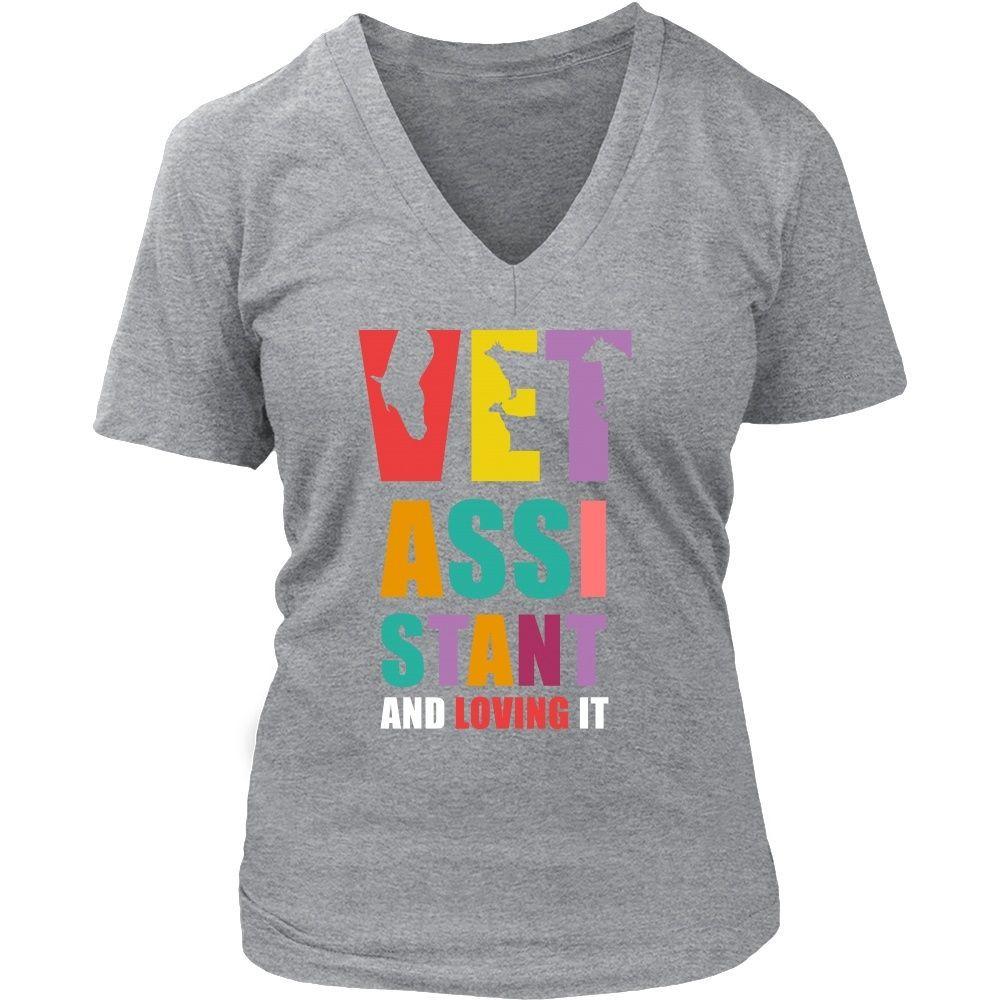 Veterinary T Shirt - Vet Assistant and Loving it-T-shirt-Teelime | shirts-hoodies-mugs
