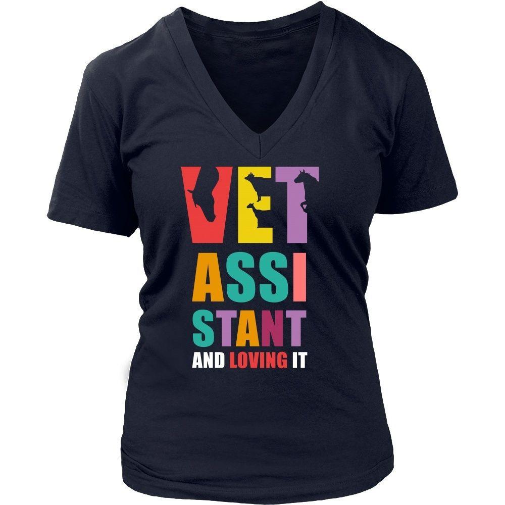 Veterinary T Shirt - Vet Assistant and Loving it-T-shirt-Teelime | shirts-hoodies-mugs