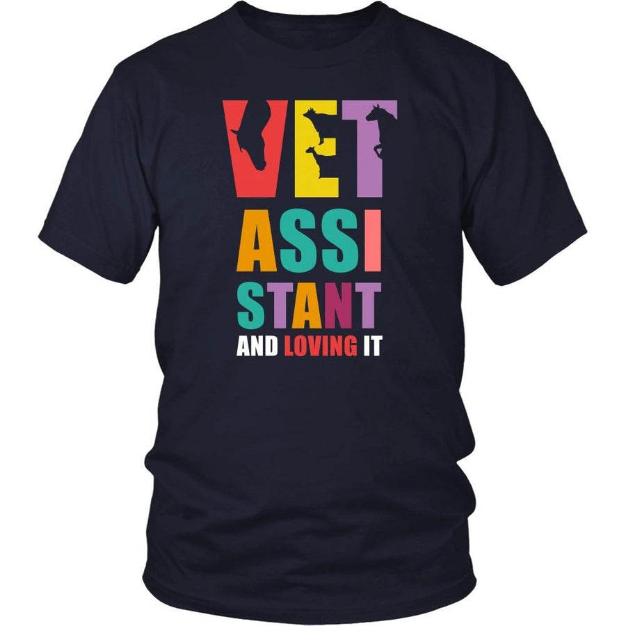 Veterinary T Shirt - Vet Assistant and Loving it-T-shirt-Teelime | shirts-hoodies-mugs