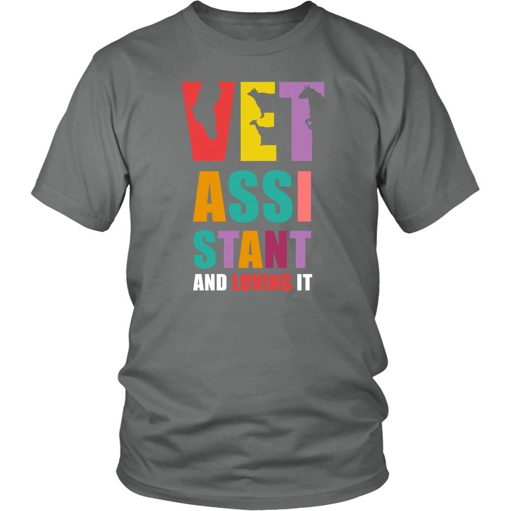 Veterinary T Shirt - Vet Assistant and Loving it-T-shirt-Teelime | shirts-hoodies-mugs
