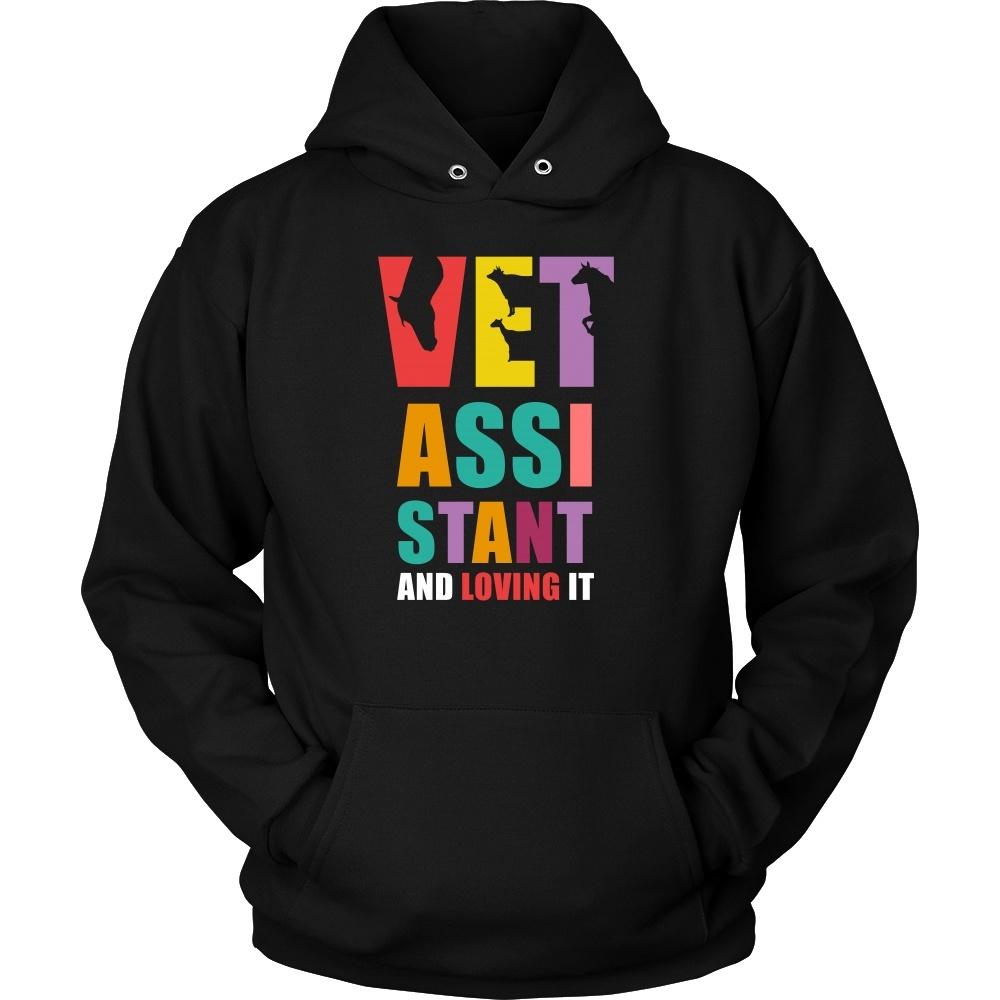 Veterinary T Shirt - Vet Assistant and Loving it-T-shirt-Teelime | shirts-hoodies-mugs