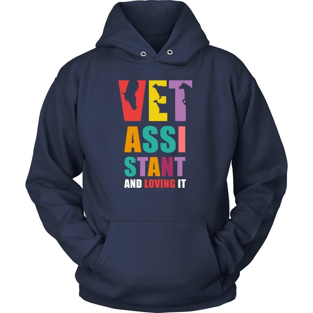 Veterinary T Shirt - Vet Assistant and Loving it-T-shirt-Teelime | shirts-hoodies-mugs