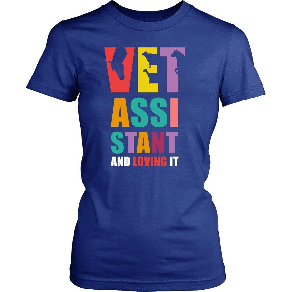 Veterinary T Shirt - Vet Assistant and Loving it-T-shirt-Teelime | shirts-hoodies-mugs