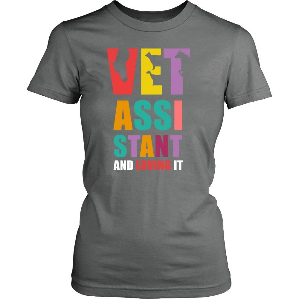 Veterinary T Shirt - Vet Assistant and Loving it-T-shirt-Teelime | shirts-hoodies-mugs
