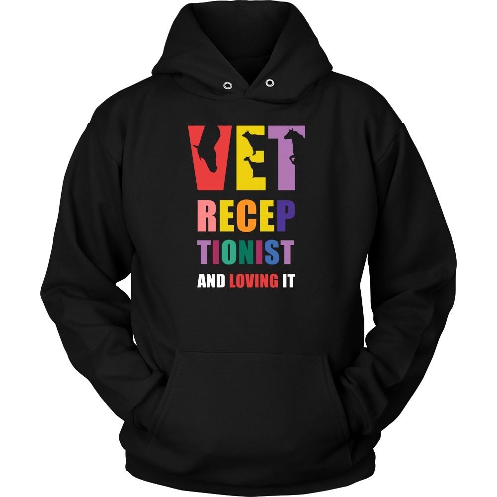 Veterinary T Shirt - Vet Receptionist and Loving it-T-shirt-Teelime | shirts-hoodies-mugs