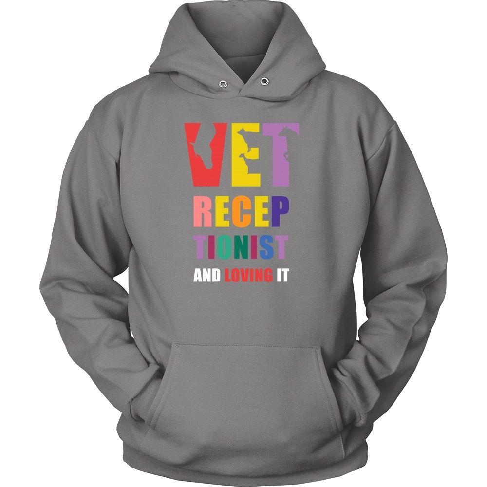 Veterinary T Shirt - Vet Receptionist and Loving it-T-shirt-Teelime | shirts-hoodies-mugs