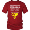 Veterinary T Shirt - Vet Receptionist Warning To avoid injury do not tell me how to do my job-T-shirt-Teelime | shirts-hoodies-mugs