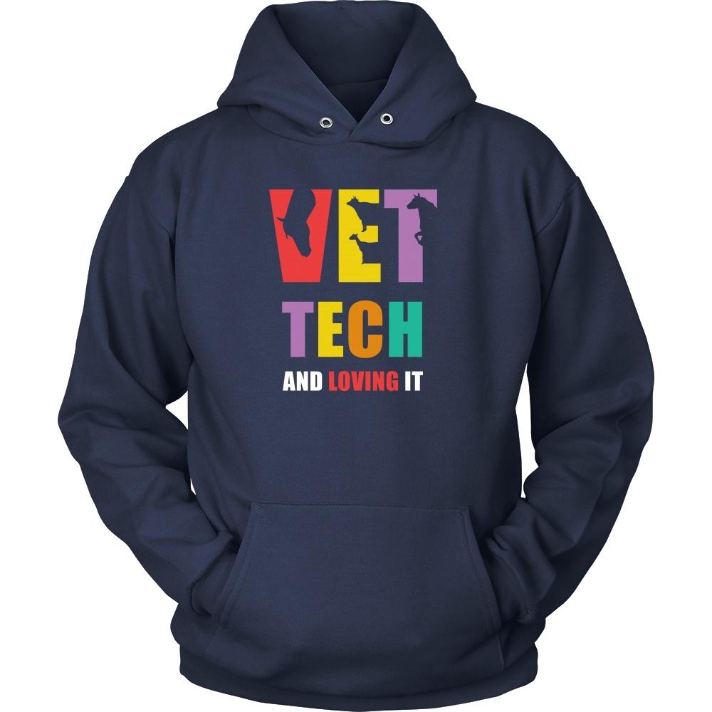 Veterinary T Shirt - Vet Tech and Loving it-T-shirt-Teelime | shirts-hoodies-mugs