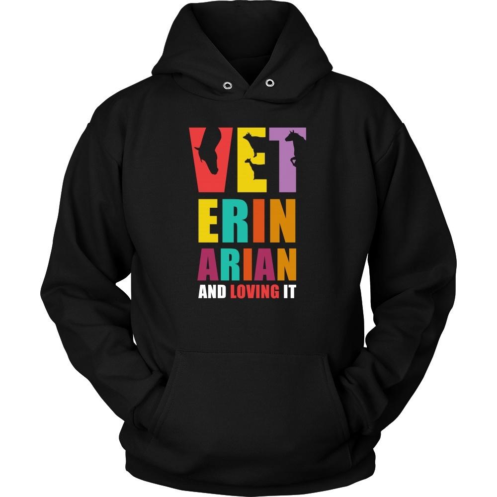 Veterinary T Shirt - Veterinarian and Loving it-T-shirt-Teelime | shirts-hoodies-mugs