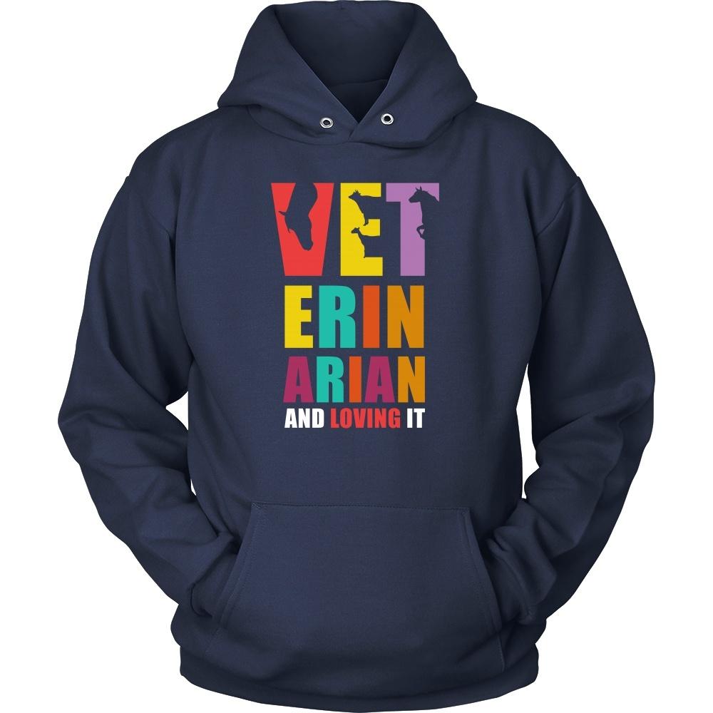 Veterinary T Shirt - Veterinarian and Loving it-T-shirt-Teelime | shirts-hoodies-mugs