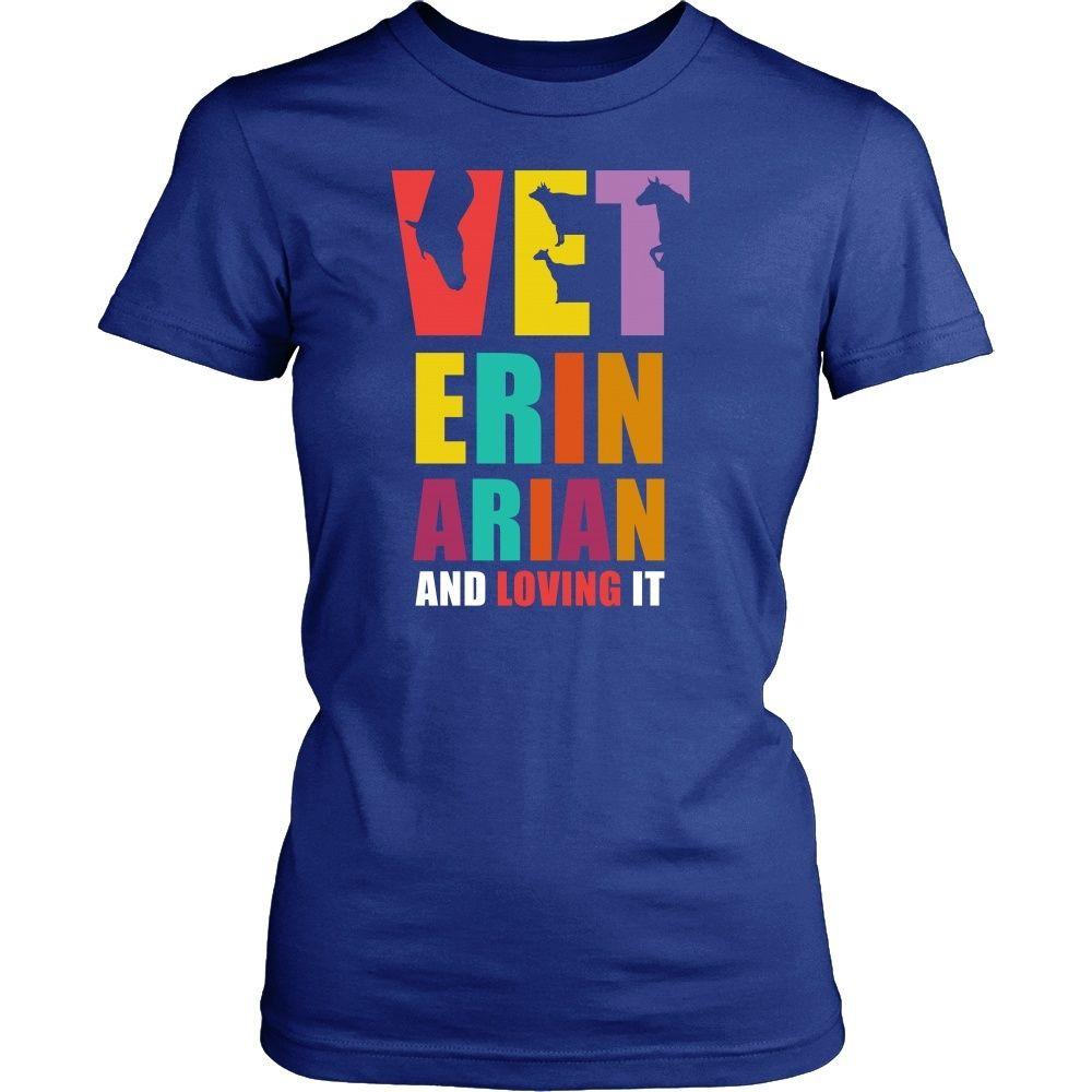 Veterinary T Shirt - Veterinarian and Loving it-T-shirt-Teelime | shirts-hoodies-mugs