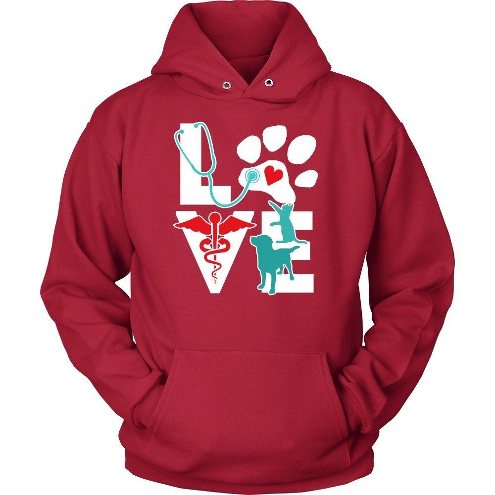 Veterinary T Shirt - Veterinarian Love Cat and Dog-T-shirt-Teelime | shirts-hoodies-mugs