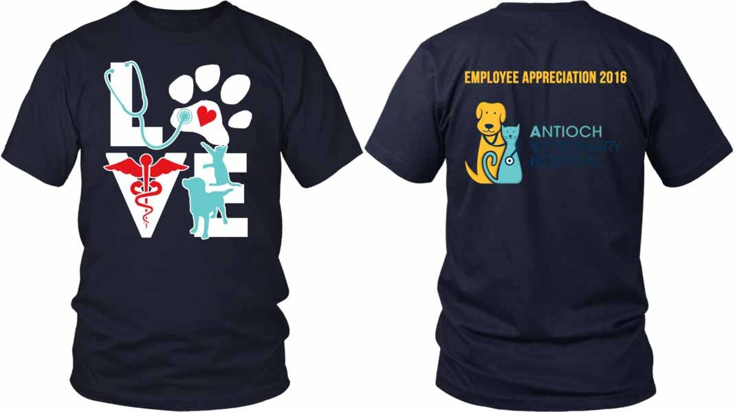 Veterinary T shirts - Employee Appreciation 2016 Antioch Veterinary Hospital-T-shirt-Teelime | shirts-hoodies-mugs