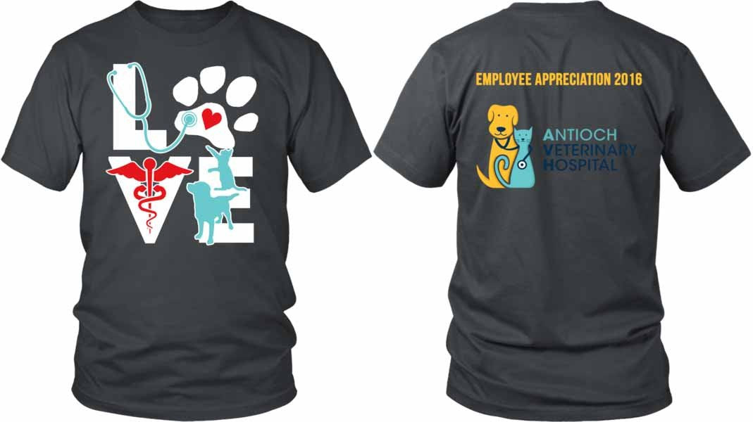 Veterinary T shirts - Employee Appreciation 2016 Antioch Veterinary Hospital-T-shirt-Teelime | shirts-hoodies-mugs