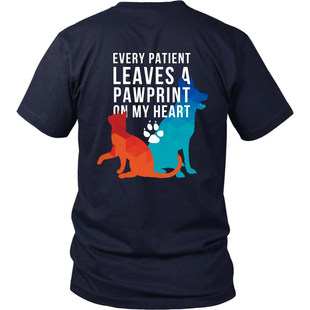Veterinary T shirts - Every Patient Leaves a Pawprint-T-shirt-Teelime | shirts-hoodies-mugs