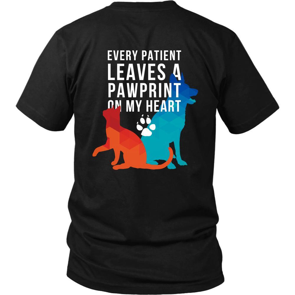 Veterinary T shirts - Every Patient Leaves a Pawprint-T-shirt-Teelime | shirts-hoodies-mugs