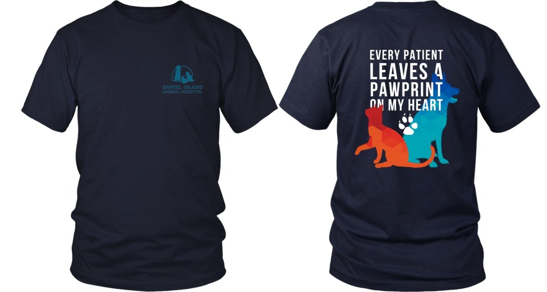 Veterinary T shirts - Every Patient Leaves a Pawprint-T-shirt-Teelime | shirts-hoodies-mugs