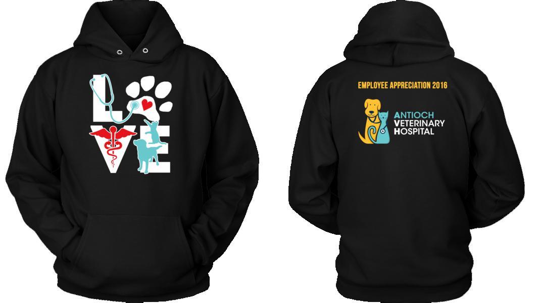 Veterinary T shirts - Love Еmployee Appreciation 2016 Antioch Veterinary Hospital-T-shirt-Teelime | shirts-hoodies-mugs