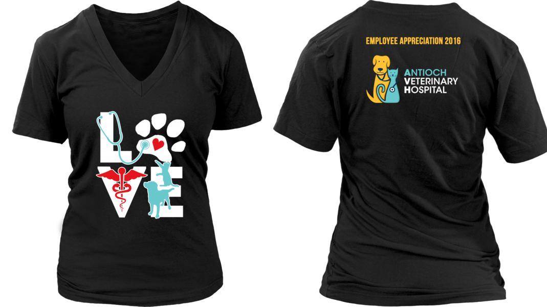Veterinary T shirts - Love Еmployee Appreciation 2016 Antioch Veterinary Hospital-T-shirt-Teelime | shirts-hoodies-mugs