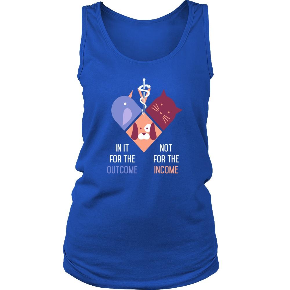 Veterinary Tank Top - In it for the Outcome not for the Income-T-shirt-Teelime | shirts-hoodies-mugs