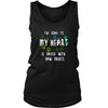 Veterinary Tank Top - The road to my heart is paved with paw prints-T-shirt-Teelime | shirts-hoodies-mugs